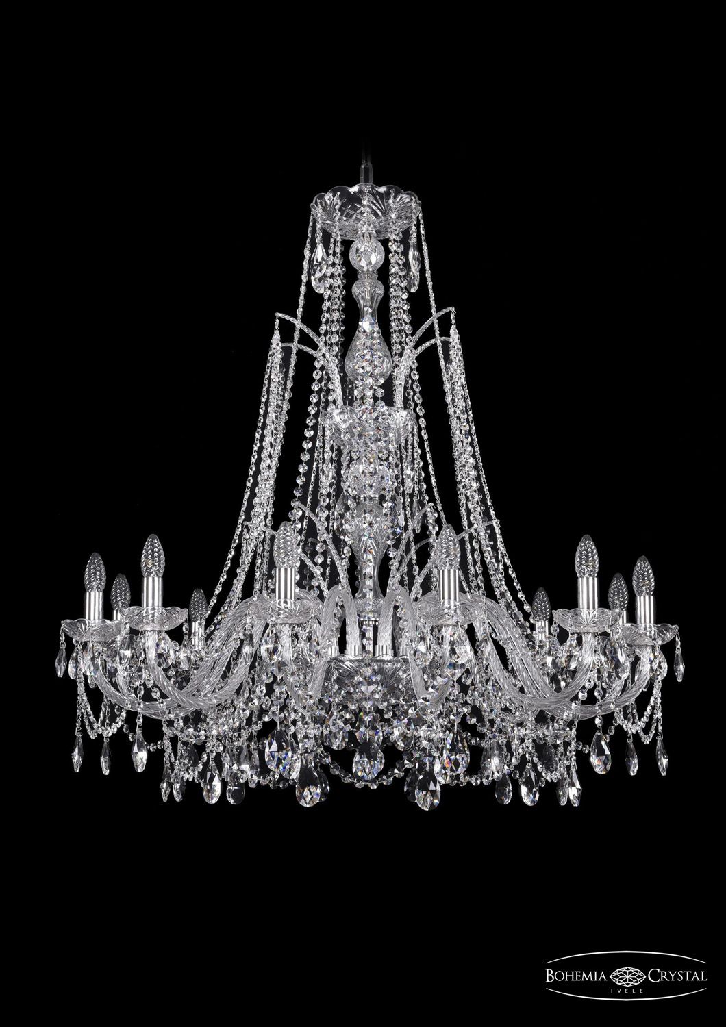 Хрустальная люстра Bohemia Ivele 1411/12/360/XL-96 Ni, 1411/12/360/XL-96 Ni
Хрустальная люстра Bohemia Ivele 1411/12/360/XL-96 Ni, 1411/12/360/XL-96 Ni