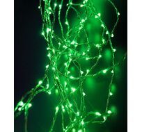 Гирлянда Роса Конский Хвост 1,5м Зеленая, 12В, 350 LED, Провод Прозрачный Проволока, IP67 08-055_BL