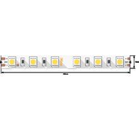 Лента со скотчем 3М светодиодная стандарт 5050, 60 LED/м, 14,4 Вт/м, 24В, IP20, Цвет: Нейтральный белый 00-00009272_SW