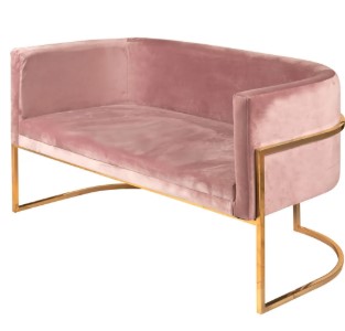 Диван ArtHomeDecor Woodstock ID-332 GL Pink