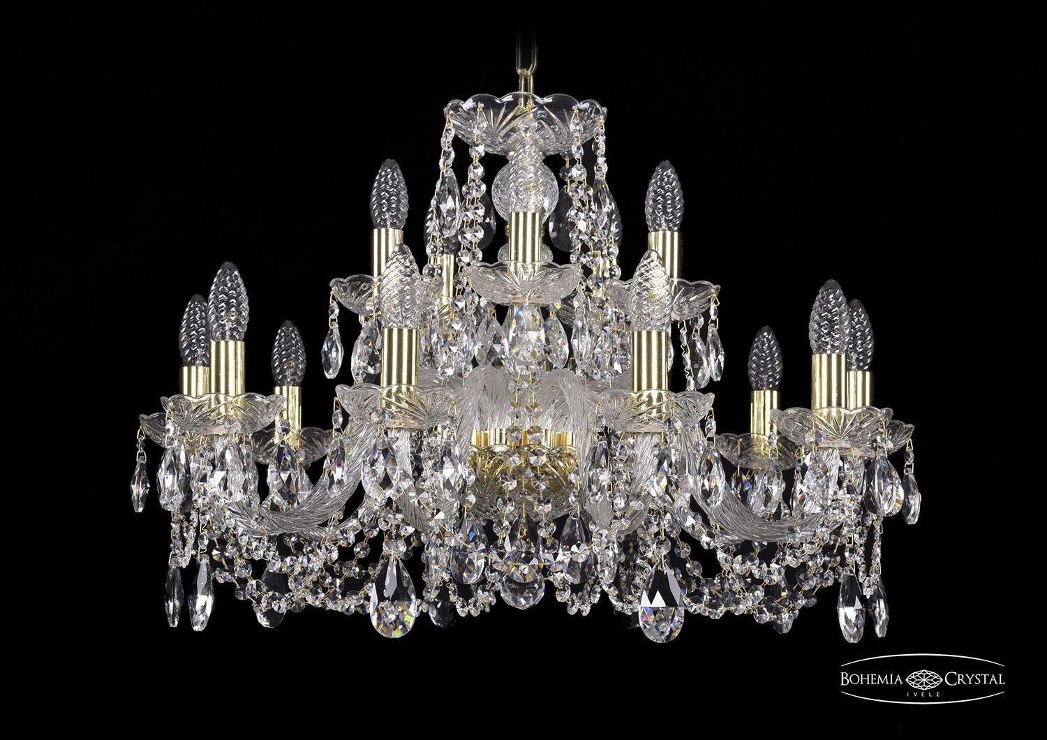 Хрустальная люстра Bohemia Ivele 1402/10+5/240 G_BI