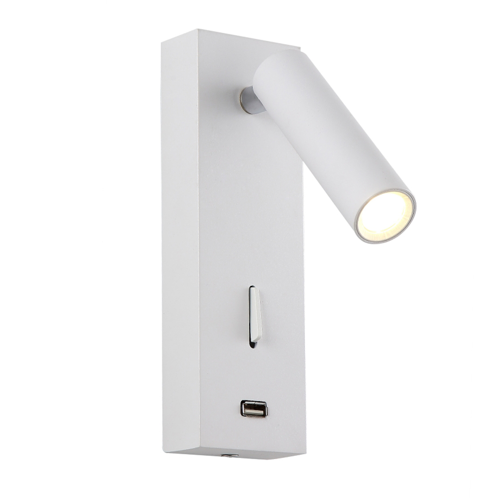 Спот Crystallux CLT 210W USB WH_CR