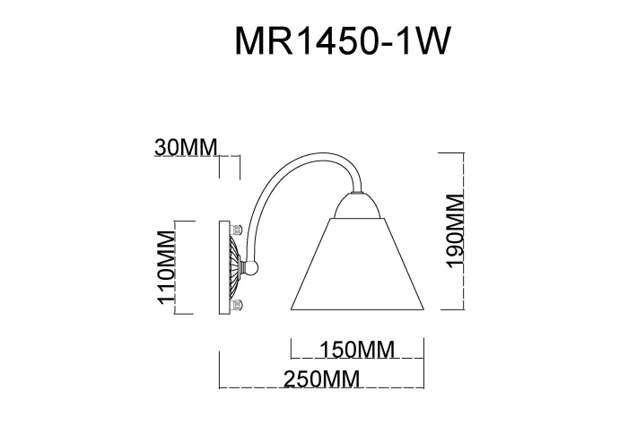 Бра MyFar Anna MR1450-1W