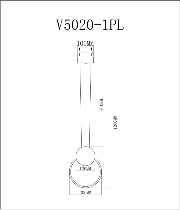 Подвесной светильник светодиодный Moderli V5020-1PL_MD