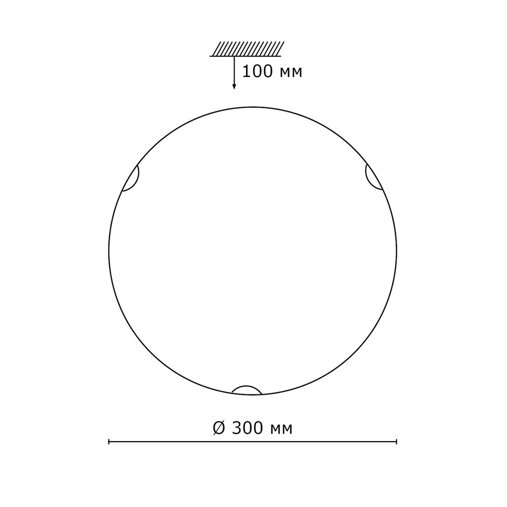 Настенно-потолочный светильник Sonex Vuale 108/K_Sonex