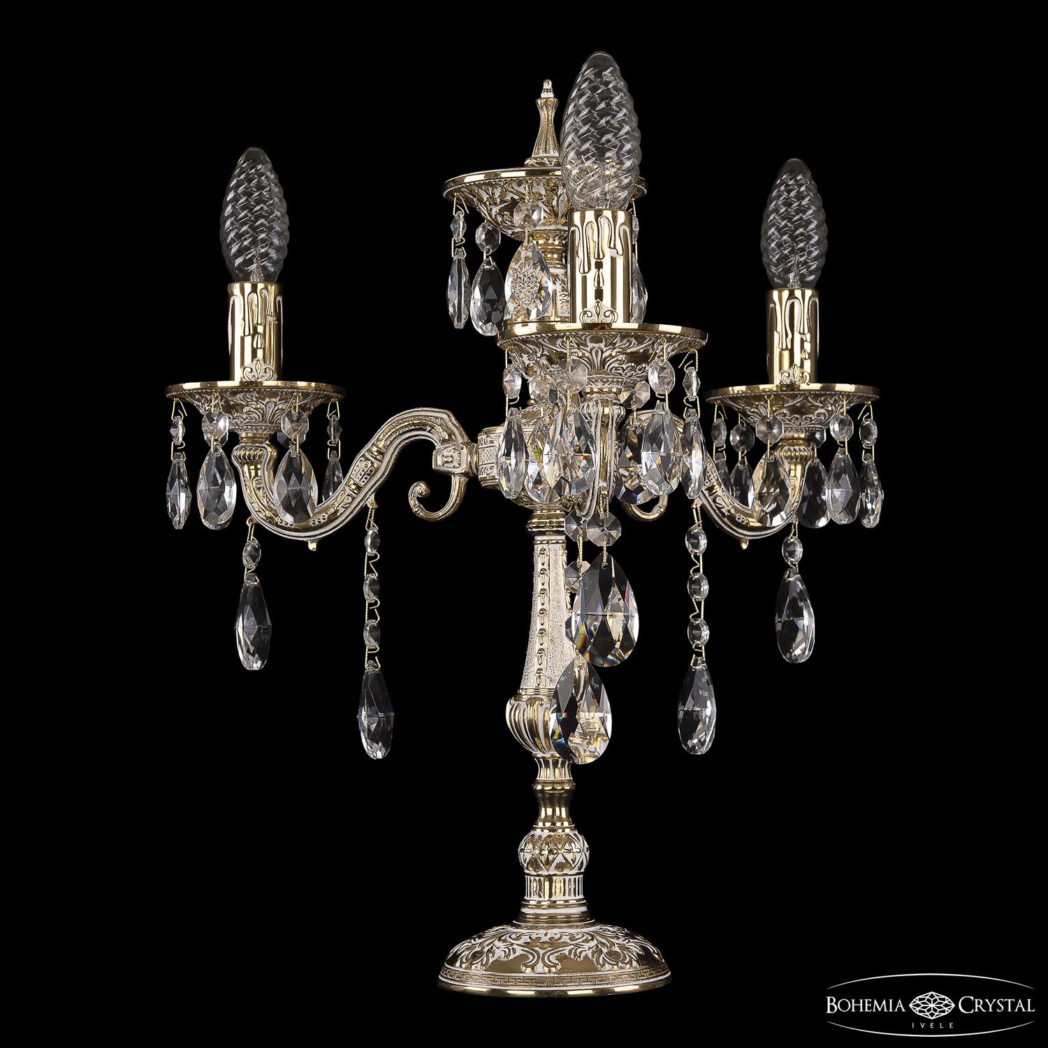 

Настольная лампа Bohemia Ivele Crystal 7025L/3/125-43 B GW, 7025L/3/125-43 B GW