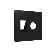 Лицевая панель ALFA для компьютерной/телефонной + TV розетки RJ-45/RJ-11 QUANT Ambrella Volt AP8125_AMB