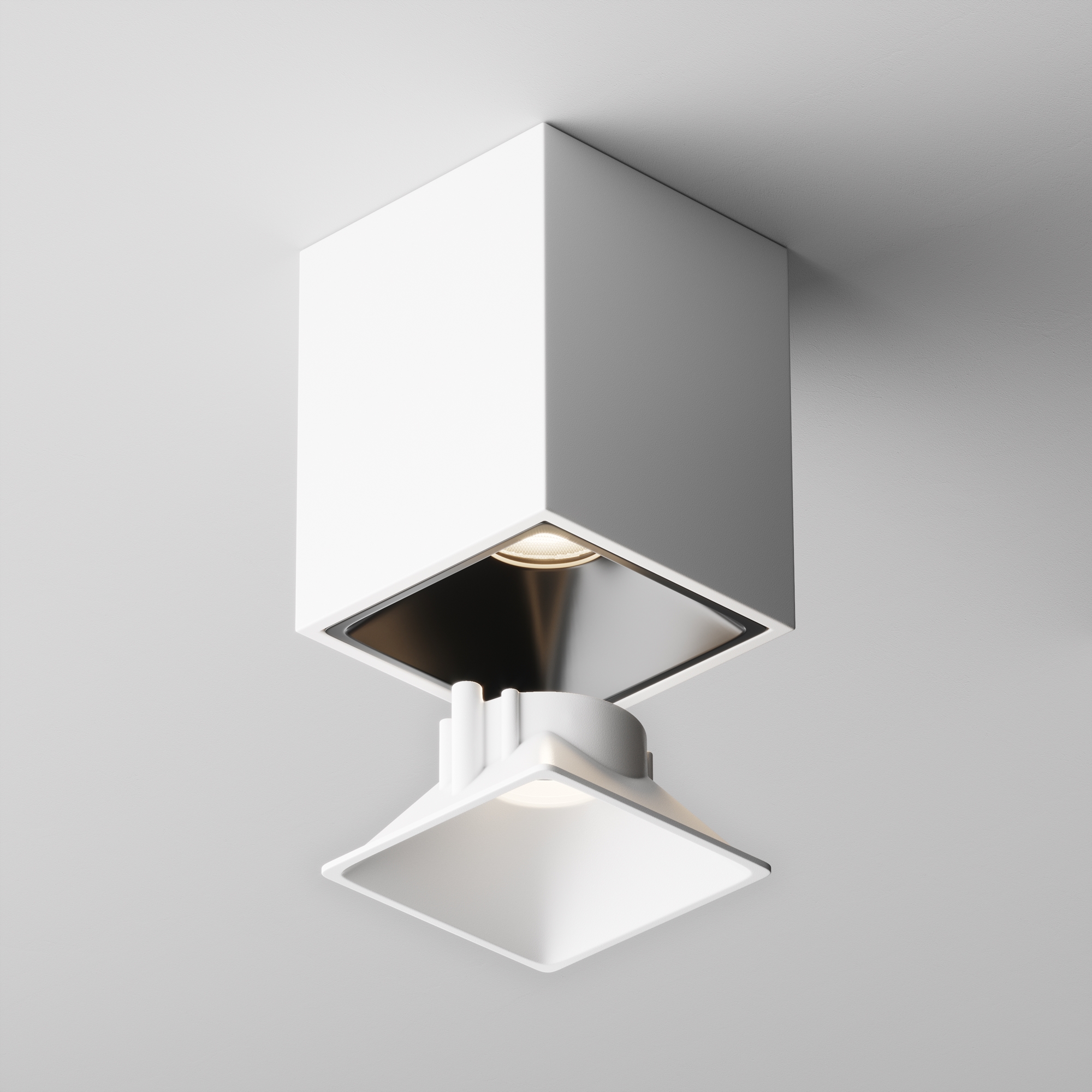 Декоративная рамка-отражатель для светильников серии Alfa Maytoni Ring8-10W-SQ-W_MY