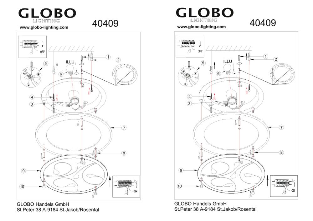 Потолочный светильник Globo Brenda 40409_GL