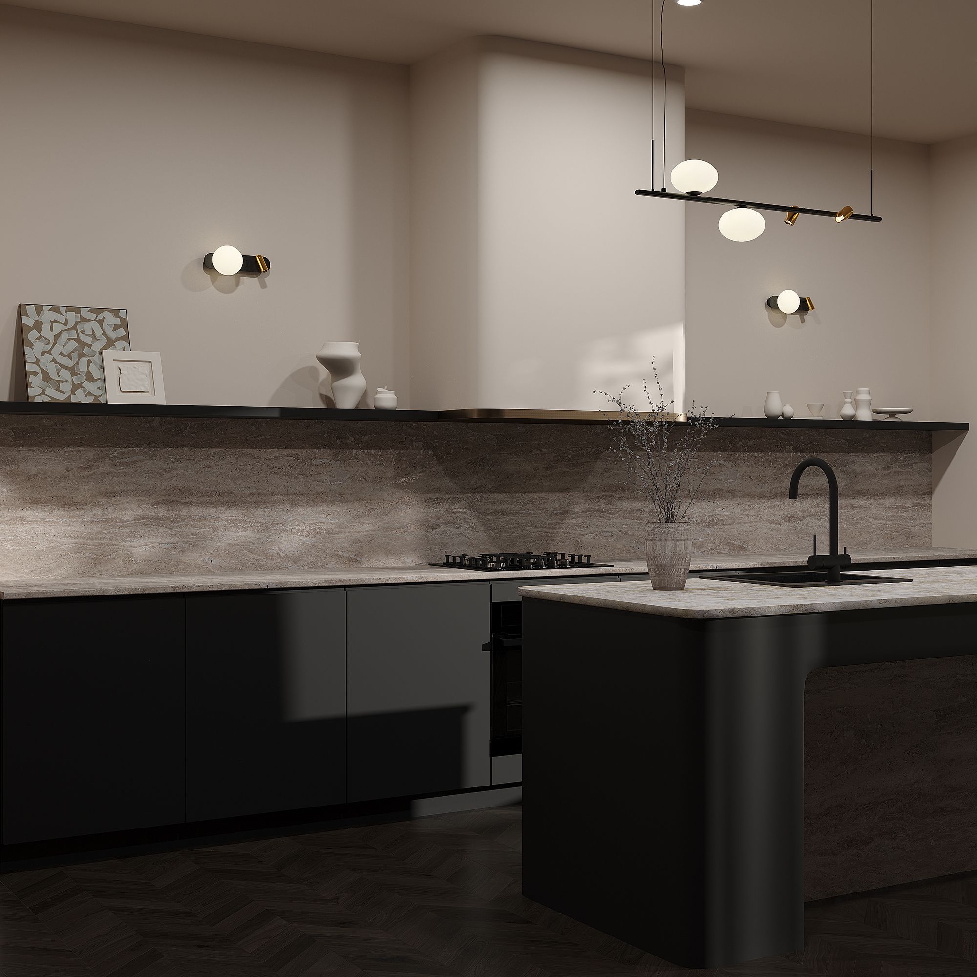 Подвесной светильник Maytoni Inversio MOD350PL-02BBS_MY