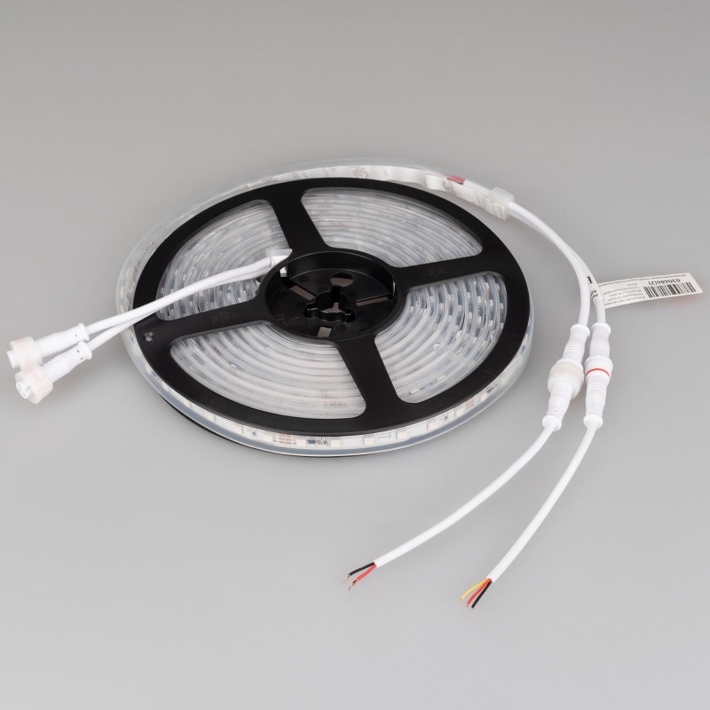 Светодиодная лента герметичная Arlight 24V RGB-PX6-BPT 23 W/m, IP67, 2835, 5m бегущий огонь 049452_ARL