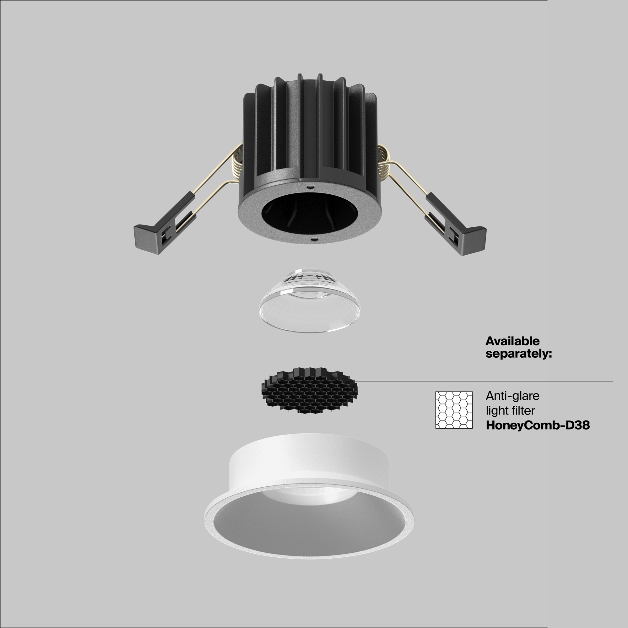 Встраиваемый светильник Maytoni Round DL058-7W4K-W_MY