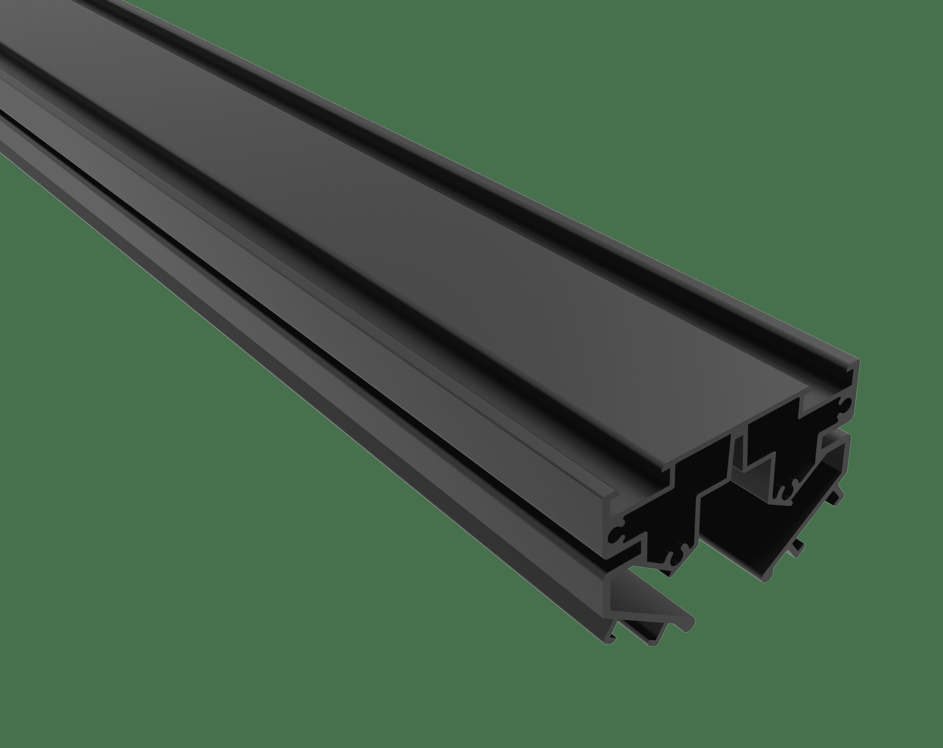 Встраиваемый магнитный шинопровод в натяжной ПВХ потолок Crystal Lux CLT 0.136 01 L2000 BL_CR