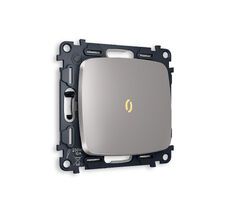 Выключатель одноклавишный проходной с подсветкой Ambrella Volt OMEGA QUANT MO502030_AMB