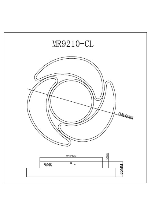 Потолочные светильники MyFar Lysithea MR9210-CL