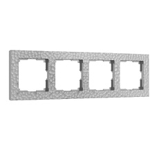 Рамка на 4 поста (серебряный) Hummer a052524_WR