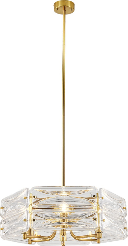 Потолочная люстра хрустальная на штанге (12046/6P Brass) Indigo V000500