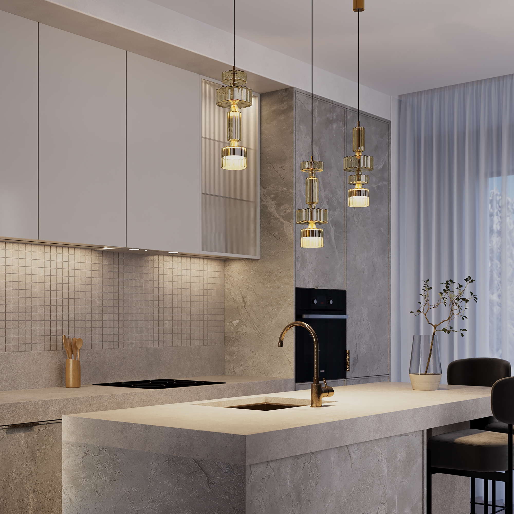 Подвесной светильник Maytoni Level MOD253PL-L18BS3K1_MY