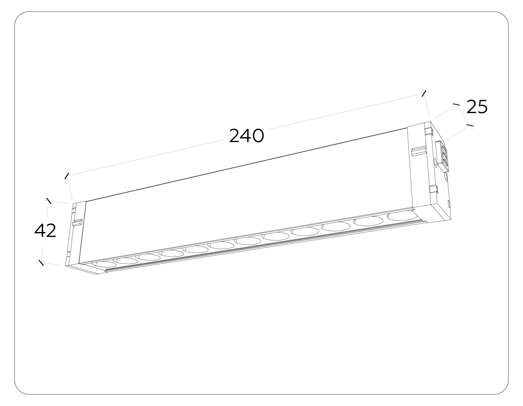 Управляемый светодиодный светильник для шинопровода Ambrella Light Magnetic GL1302_AMB