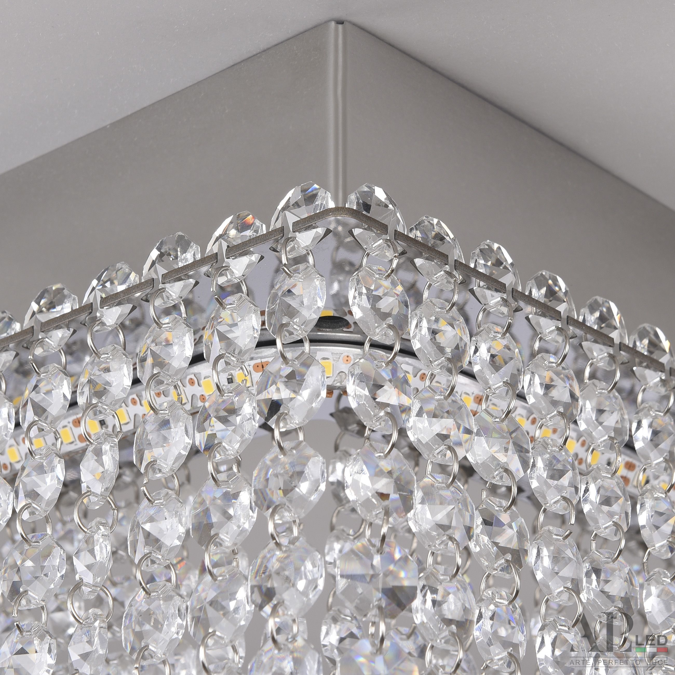 Хрустальная люстра APL LED Sicilia SH04.52.A.Ni.4000.PK_BI