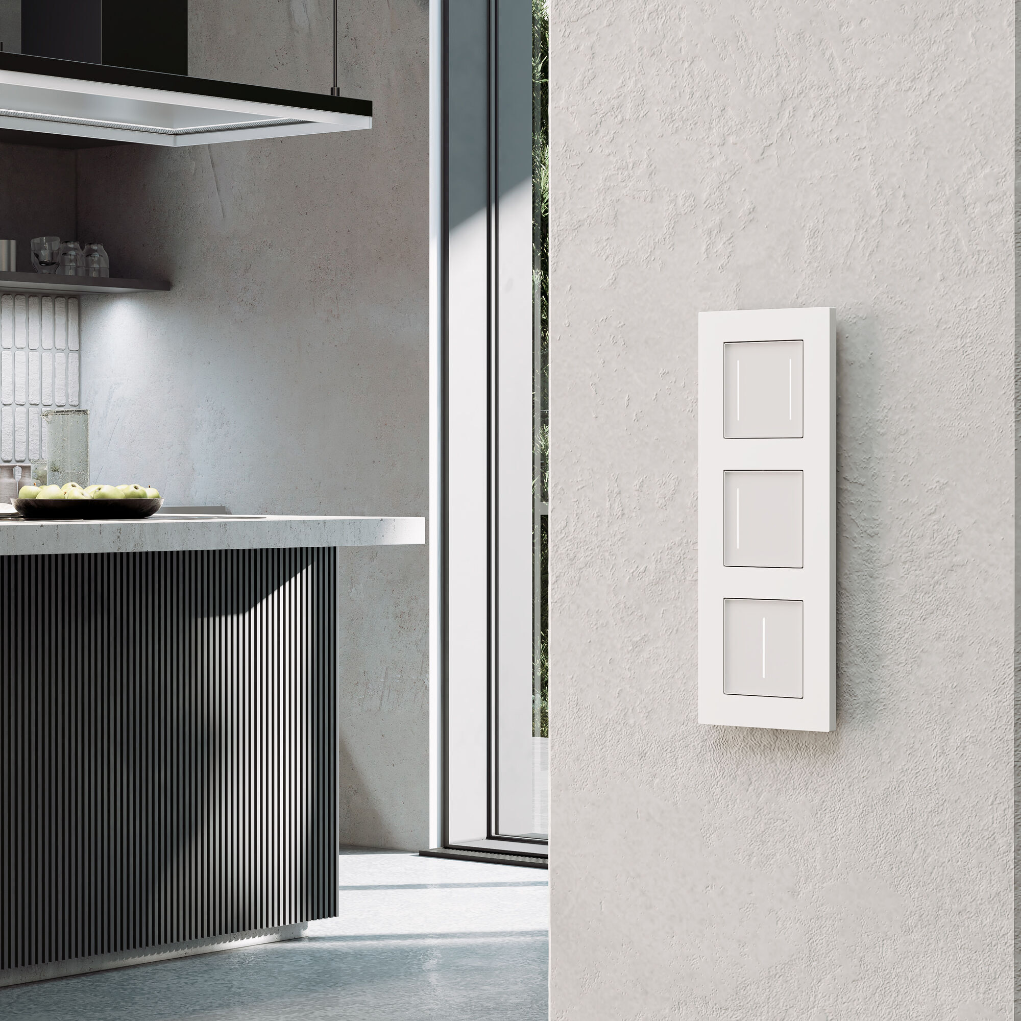 Рамка на 3 поста Slab (белый матовый) Werkel a062796_WR