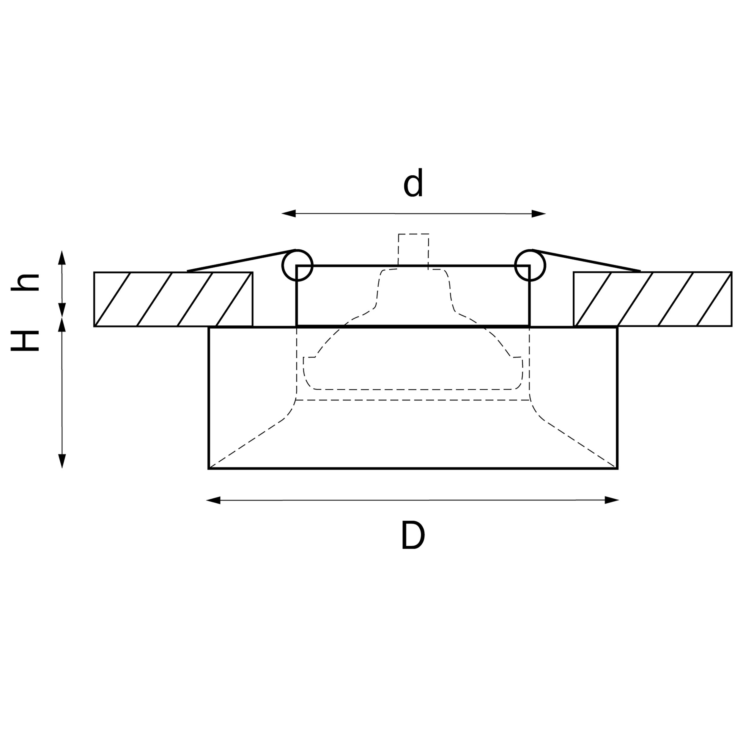 Встраиваемый светильник LightStar точечный Levigo L01002020_LS