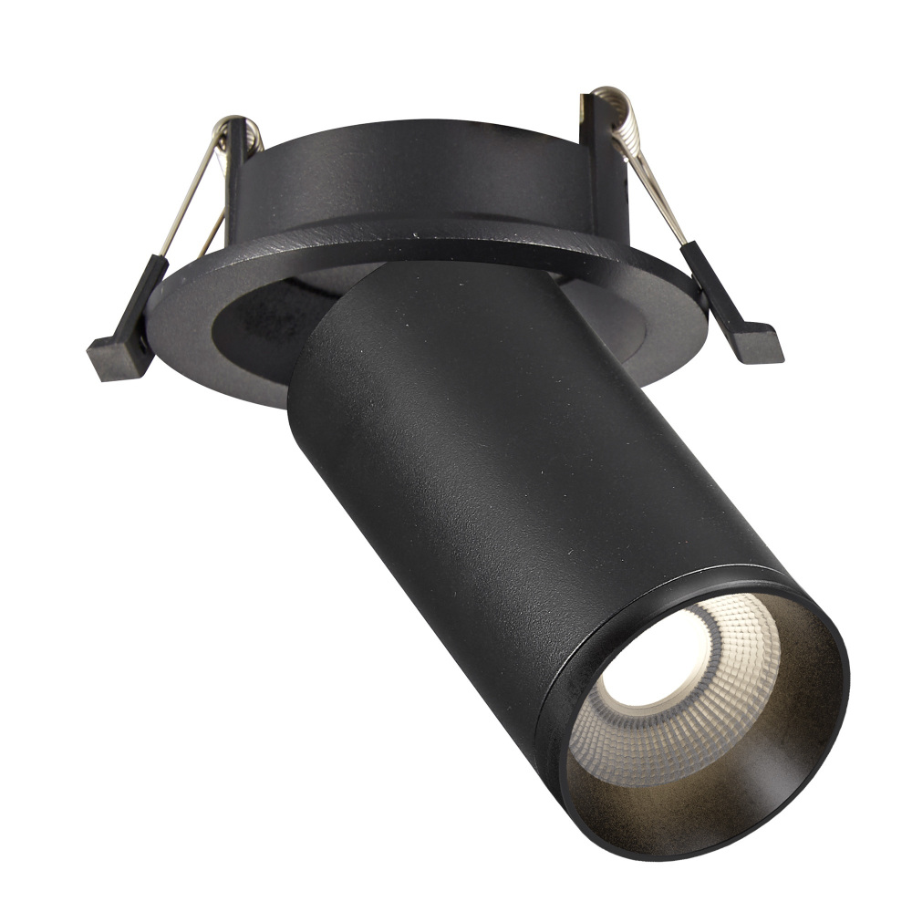 Встраиваемый светильник светодиодный черный GU10 1*50W ST Luce ST759.408.01