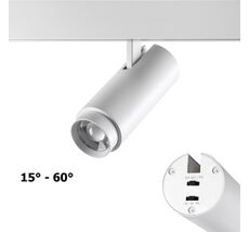 Трековый светильник для низковольтного шинопровода с переключателем цветовой температуры и мощности NOVOTECH FLUM 359206