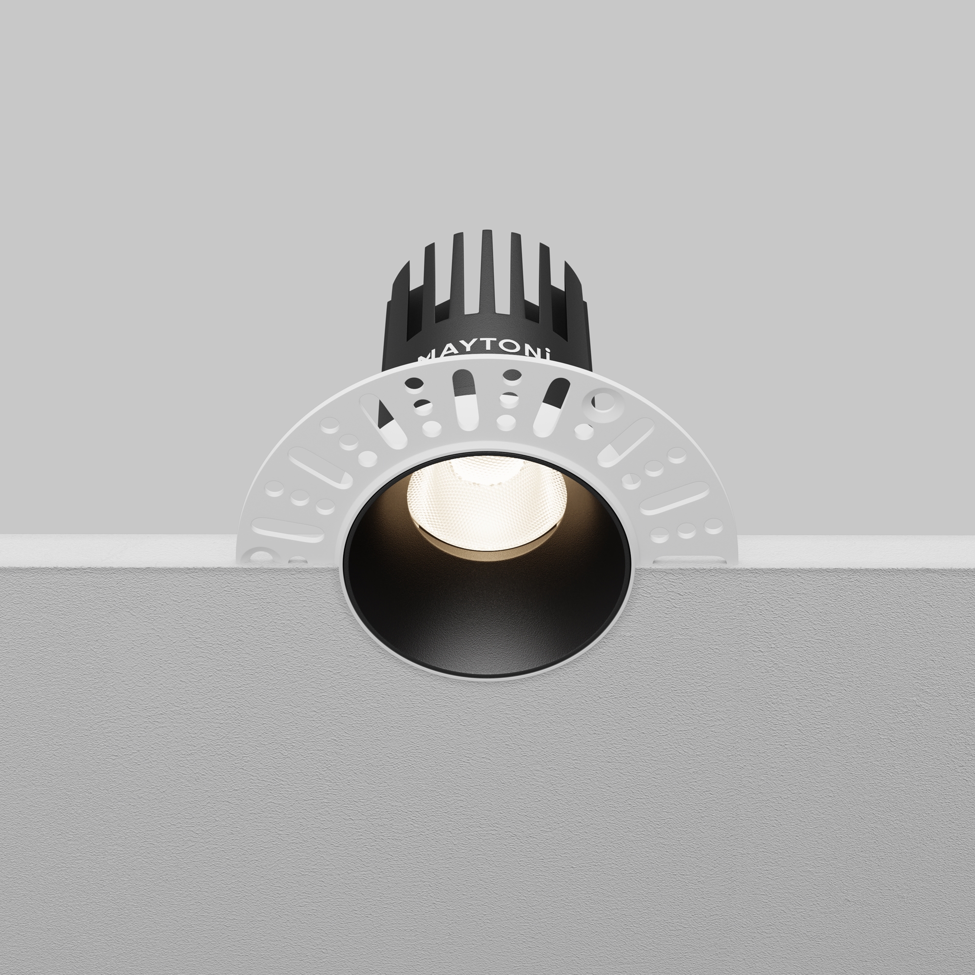 Встраиваемый светильник Maytoni Dip DL119-10W-4K-TRS-B_MY