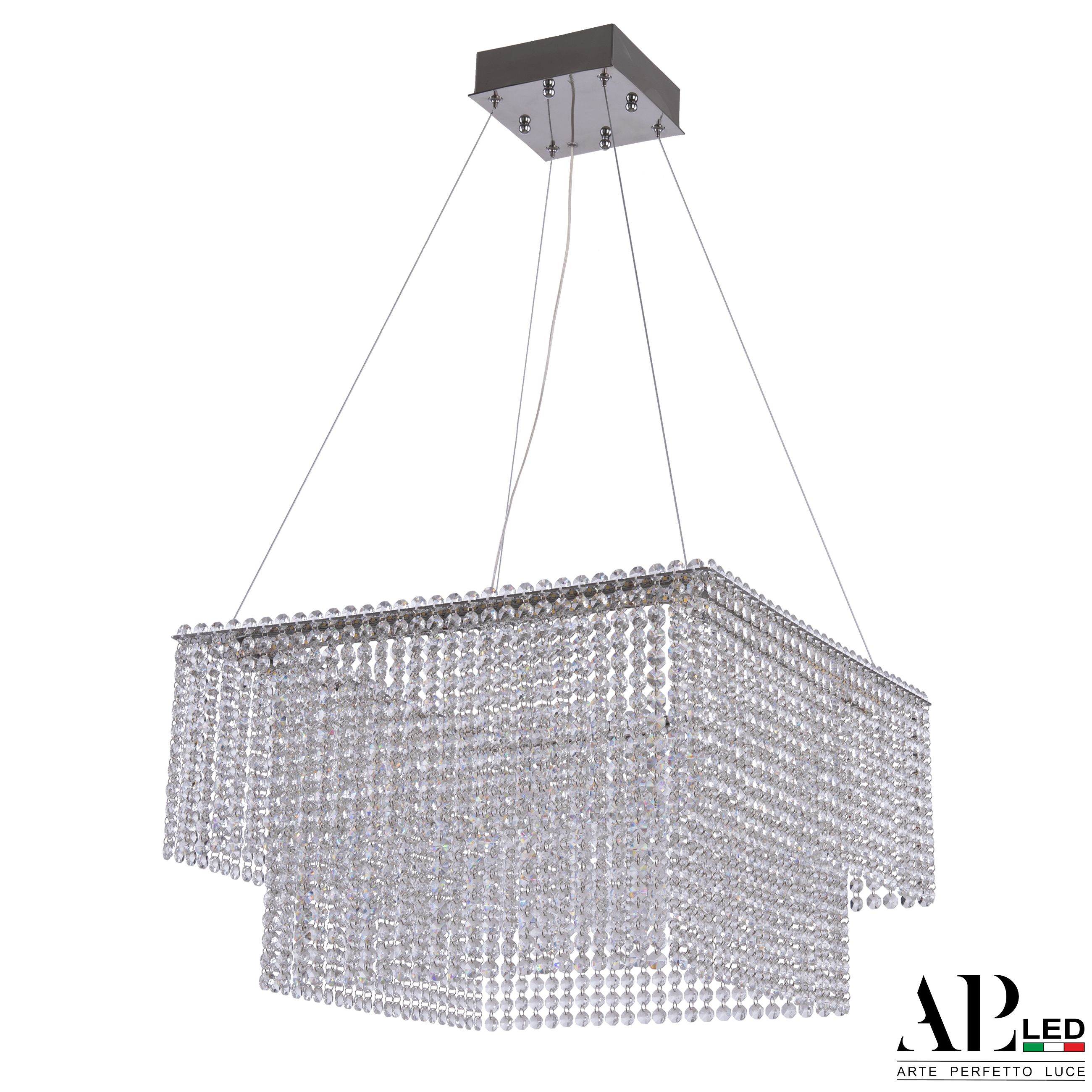 Хрустальная люстра APL LED Sicilia SH04.52.C.Ni.4000_BI