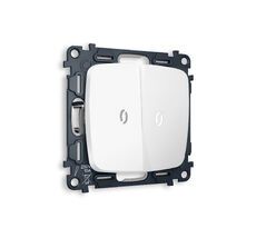 Выключатель двузхлавишный с подсветкой 5600K Ambrella Volt OMEGA QUANT MO124015_AMB