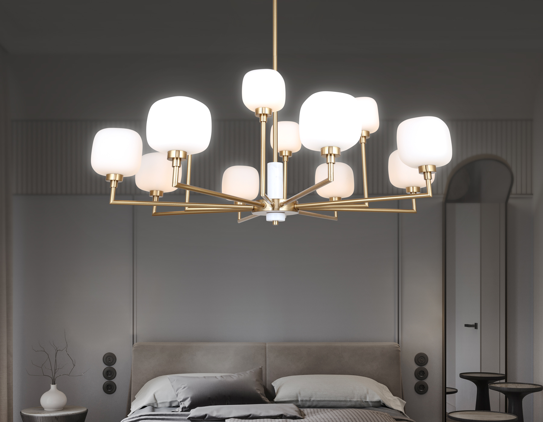 Потолочная люстра на штнаге Ambrella Light Heigh Light HIGH LIGHT LH53019_AMB