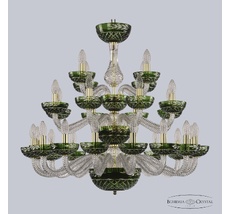 Подвесная люстра Bohemia Ivele Clear-Green 1309/16+8+4/300/3d G Cl/Clear-Green/H-1J_BI