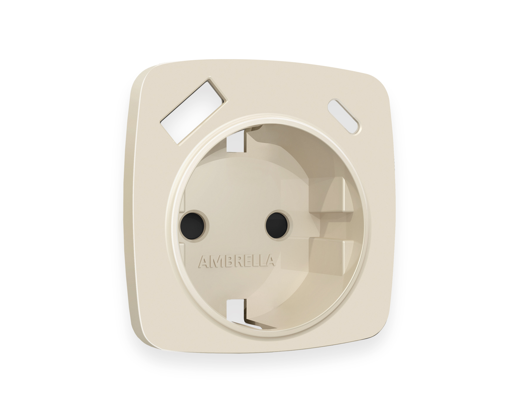 Лицевая панель для электрической розетки с/з со шторками 2USB A+C QUANT Ambrella Volt OMEGA OP3300_AMB