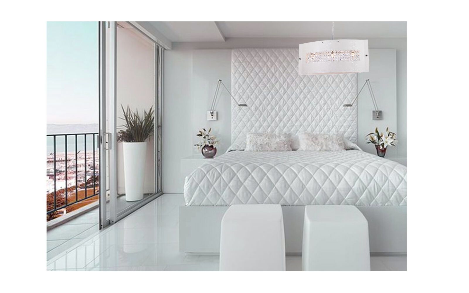 Подвесная люстра Lucia Tucci PELLE BIANCA Pelle Bianca 2010.3