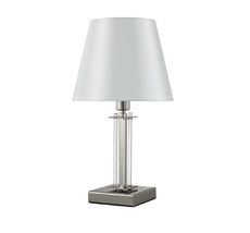 Настольная лампа Crystallux NICOLAS NICOLAS LG1 NICKEL/WHITE_CR