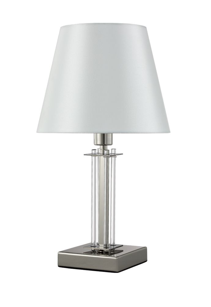 Настольная лампа Crystallux NICOLAS NICOLAS LG1 NICKEL/WHITE_CR