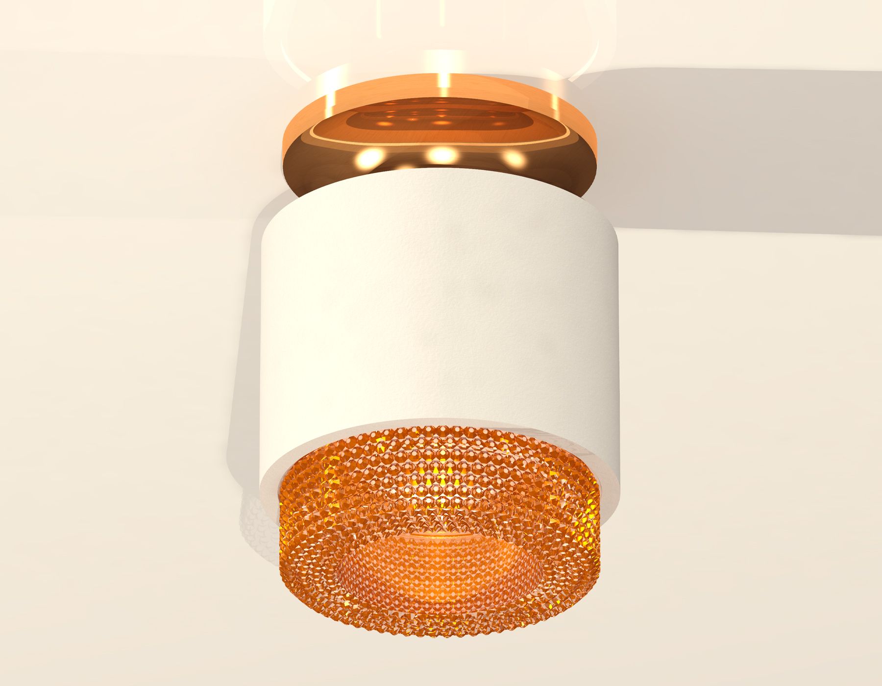 Комплект накладного светильника Ambrella light с композитным хрусталем Techno XS7510122_AMB