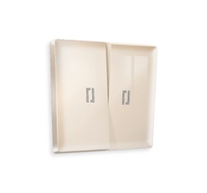 Лицевая панель для 2-клавишных выключателей с подсветкой QUANT Ambrella Volt ALFA AP3040_AMB