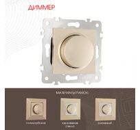 Диммер 500W Arte Milano 203.48-1.shampan