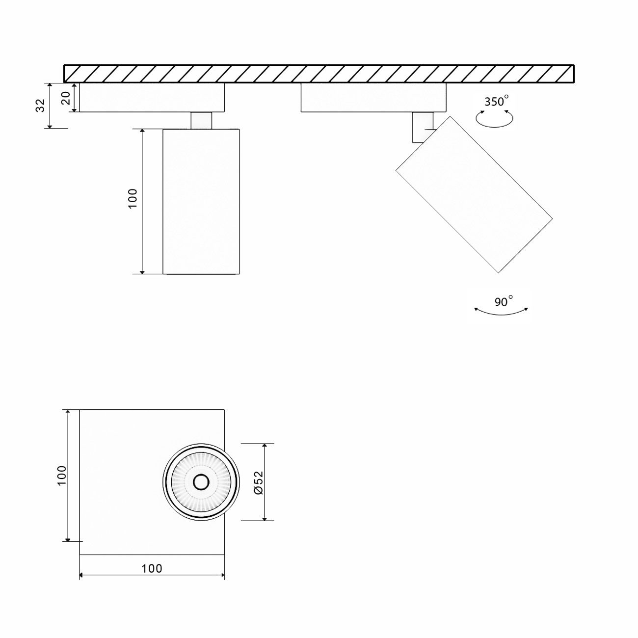 Крепление для светильника MINI VILLY MINI-VL-M11-BL 00-00004873_SW