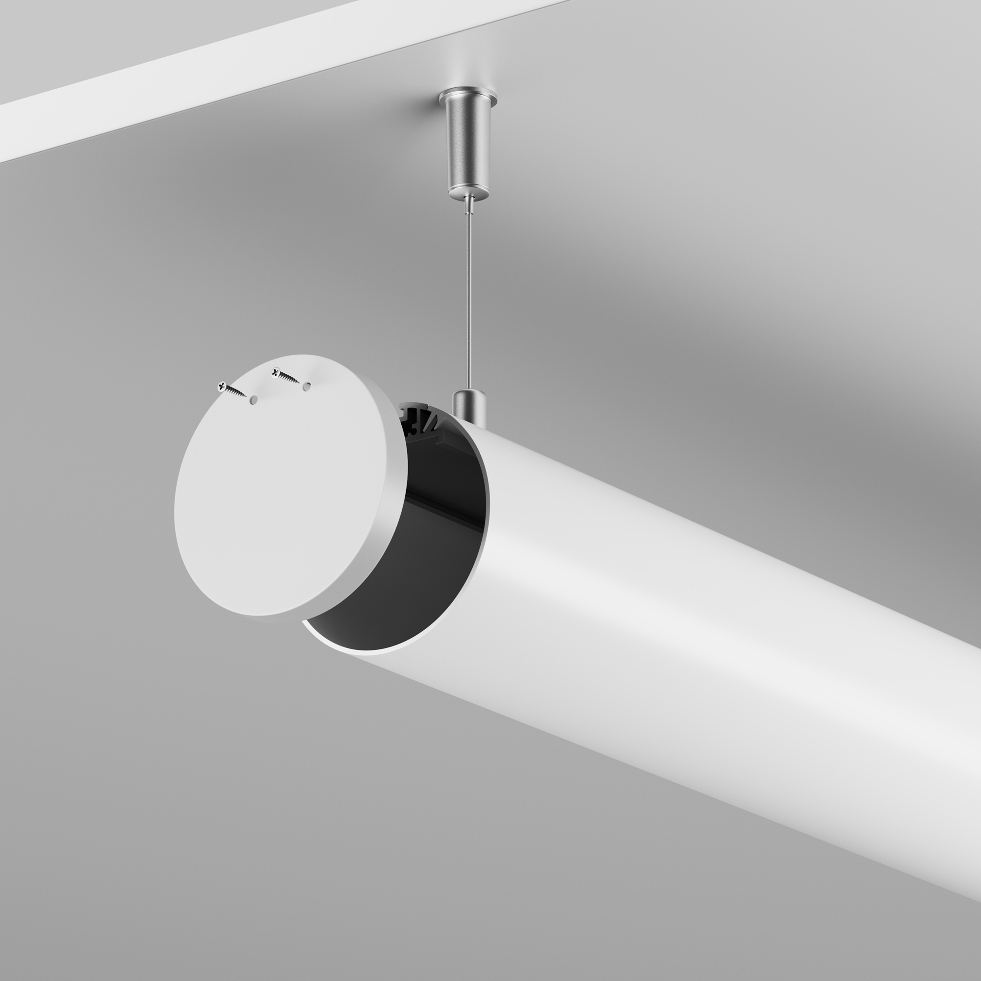 Комплект заглушек (для профиля D60) 2 шт., ALM-D60-EC 642082 Maytoni 642082_MY