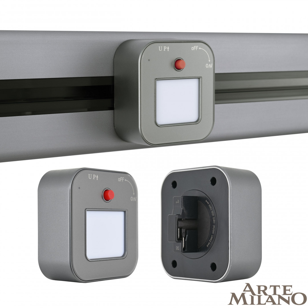 Трековый светильник Arte Milano track-sockets 380022TL/Light Grey