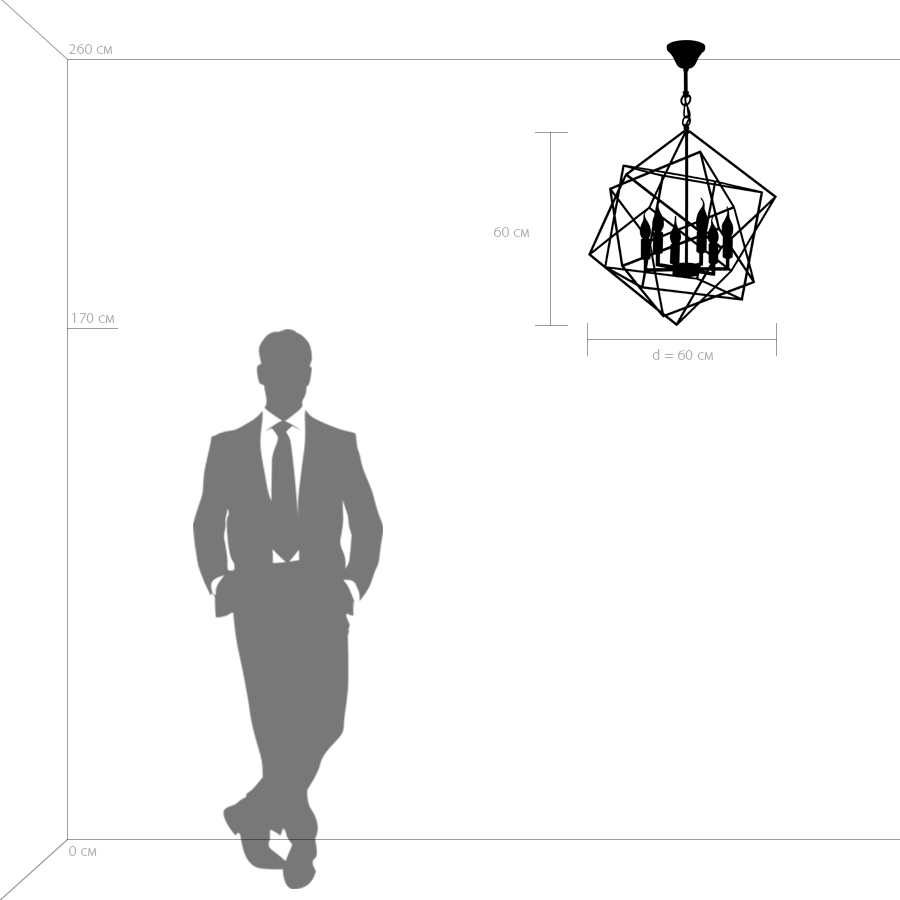 Подвесная люстра LightStar GABBIA 732267_LS
