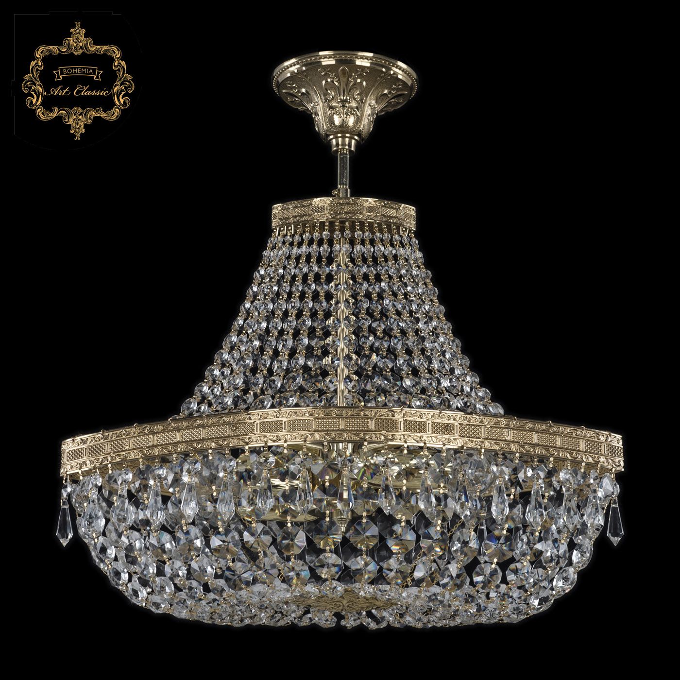 Хрустальная люстра Bohemia Art Classic 21.013.H1.45SP.G_BI
