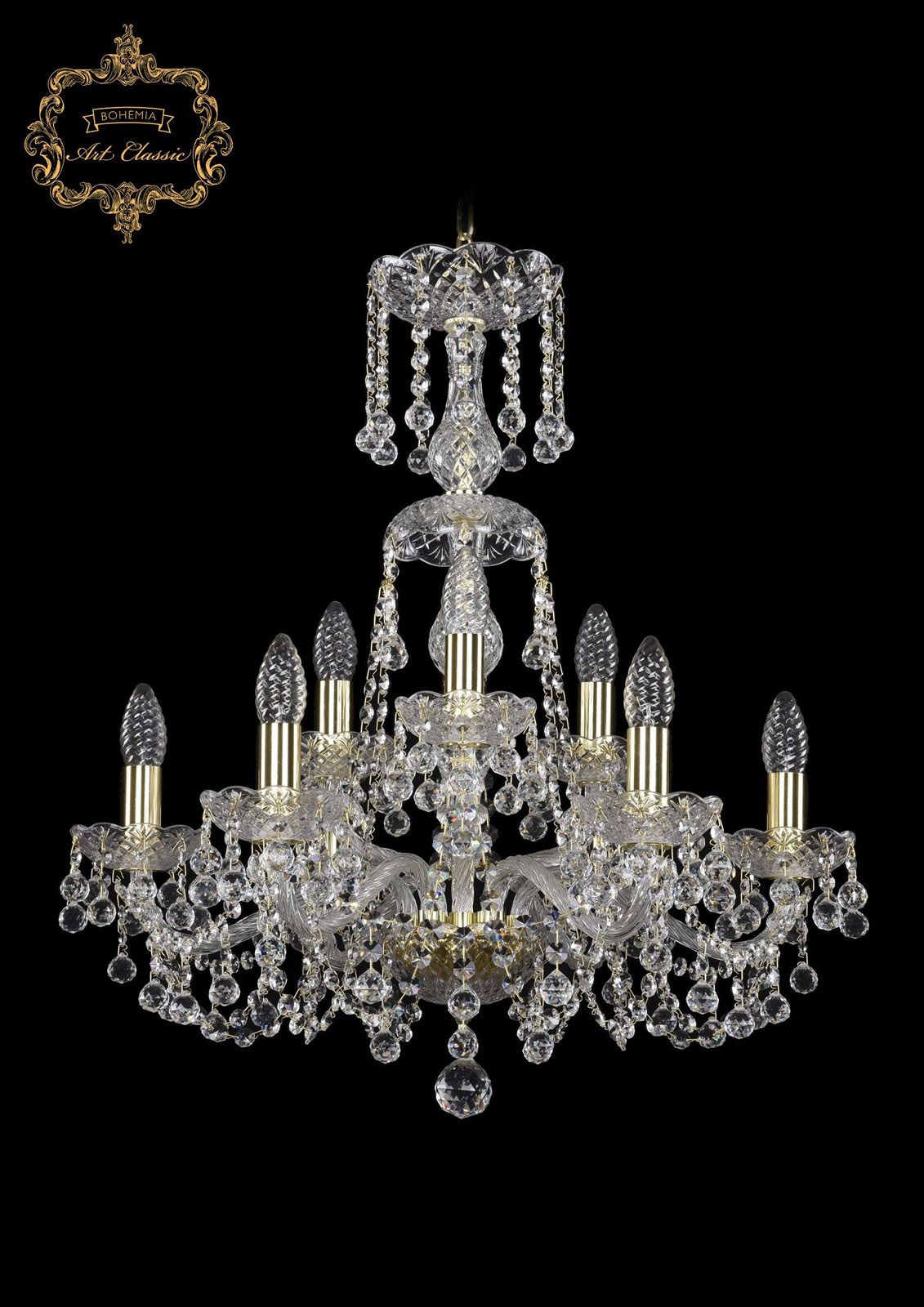 

Хрустальная люстра Bohemia Art Classic 11.26.6+3.200.XL-66.Gd.B, 11.26.6+3.200.XL-66.Gd.B