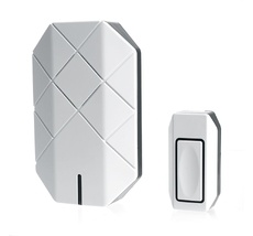 Звонок дверной беспроводной Электрический 30 мелодий с питанием от батареек IP44 Feron 41433_FR