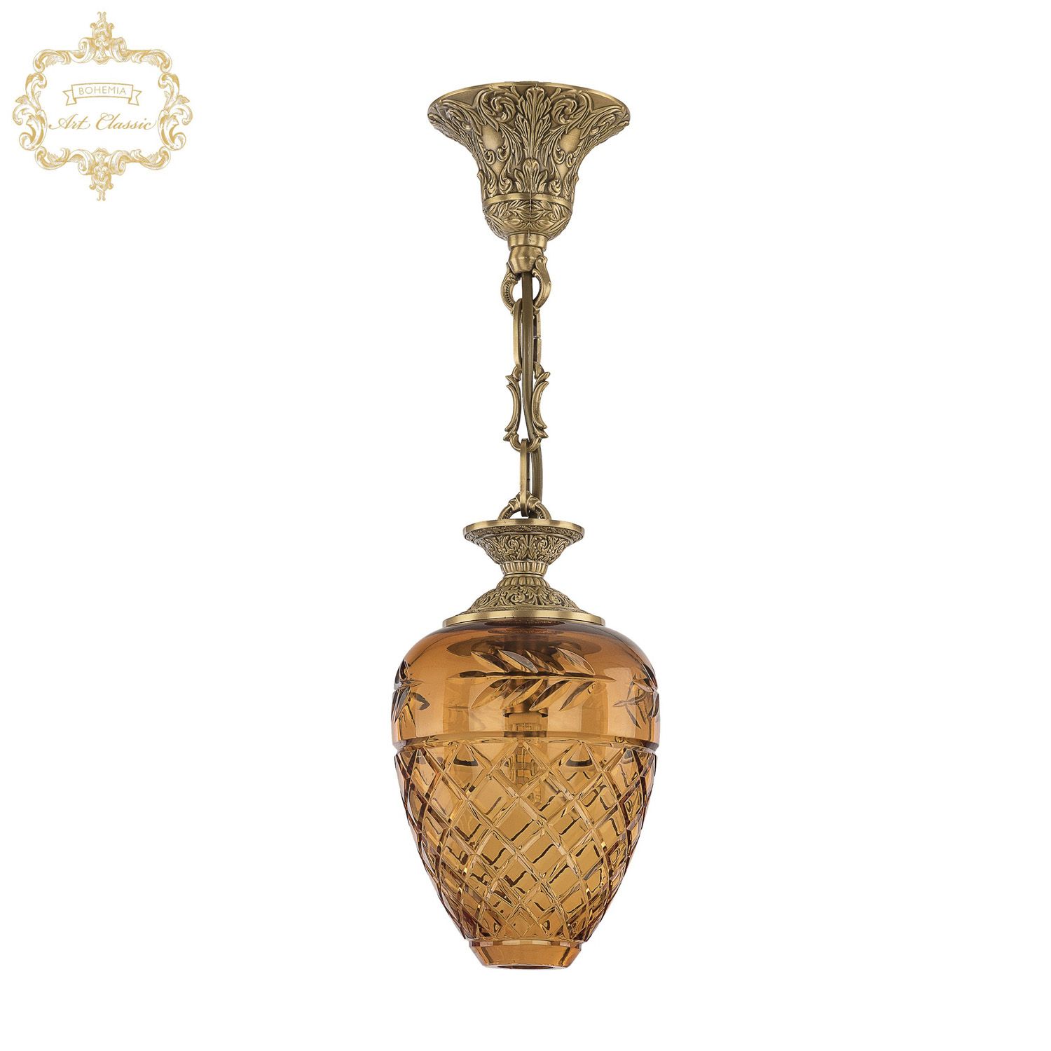 

Хрустальная люстра Bohemia Art Classic 34.003P.13.FP.Amber.H-1B, 34.003P.13.FP.Amber.H-1B