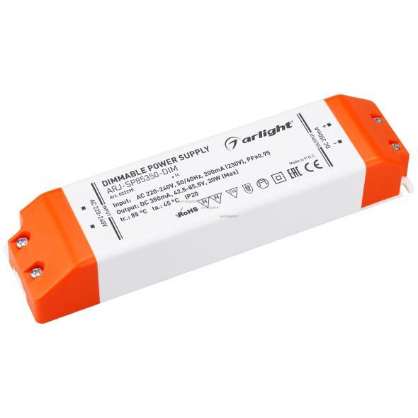 

Блок питания ARJ-SP85350-DIM (30W, 350mA, PFC, Triac) 022299, 022299