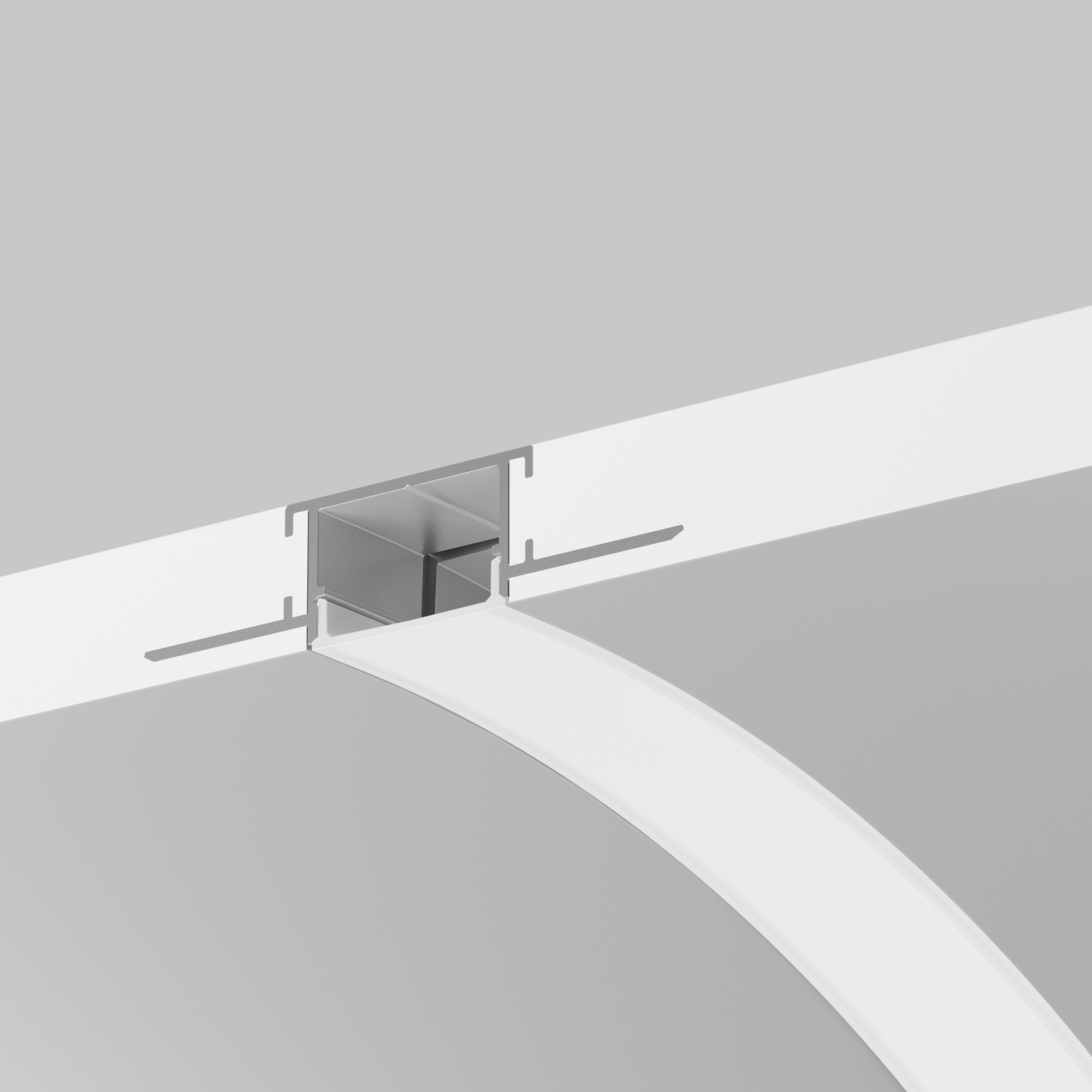 Алюминиевый профиль встраиваемый с вертикальным изгибом Maytoni 636005_MY